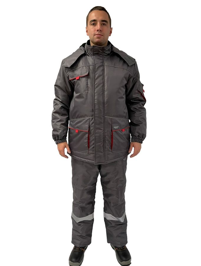 Куртка утеплена FREE WORK Спецназ гранд сіра фото