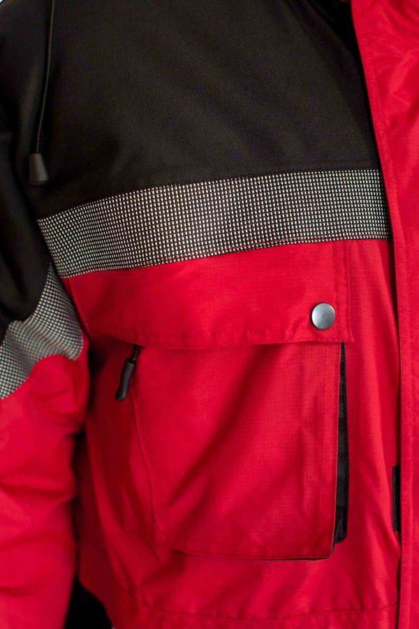 Куртка робоча утеплена MILTON червона фото
