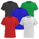 Набор из 5-ти футболок синий белый красный черный зеленый 100% хлопок (любое сочетание), Разноцветный, На выбор