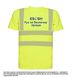 «Безопасная футболка» со светоотражающими элементами, желтый, S