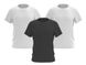 Набор из 3-х футболок 100% хлопок, черный/белый, На выбор
