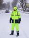 Брюки утепленные сигнальные INSIGHT WINTER FLASH желтые hi-viz/темно-синие, Жёлтый, L H3