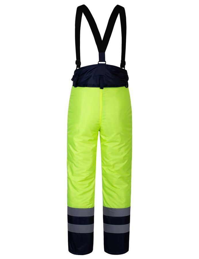 Брюки утепленные сигнальные INSIGHT WINTER FLASH желтые hi-viz/темно-синие фото