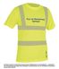 «Безопасная футболка» со светоотражающими элементами, желтый, S